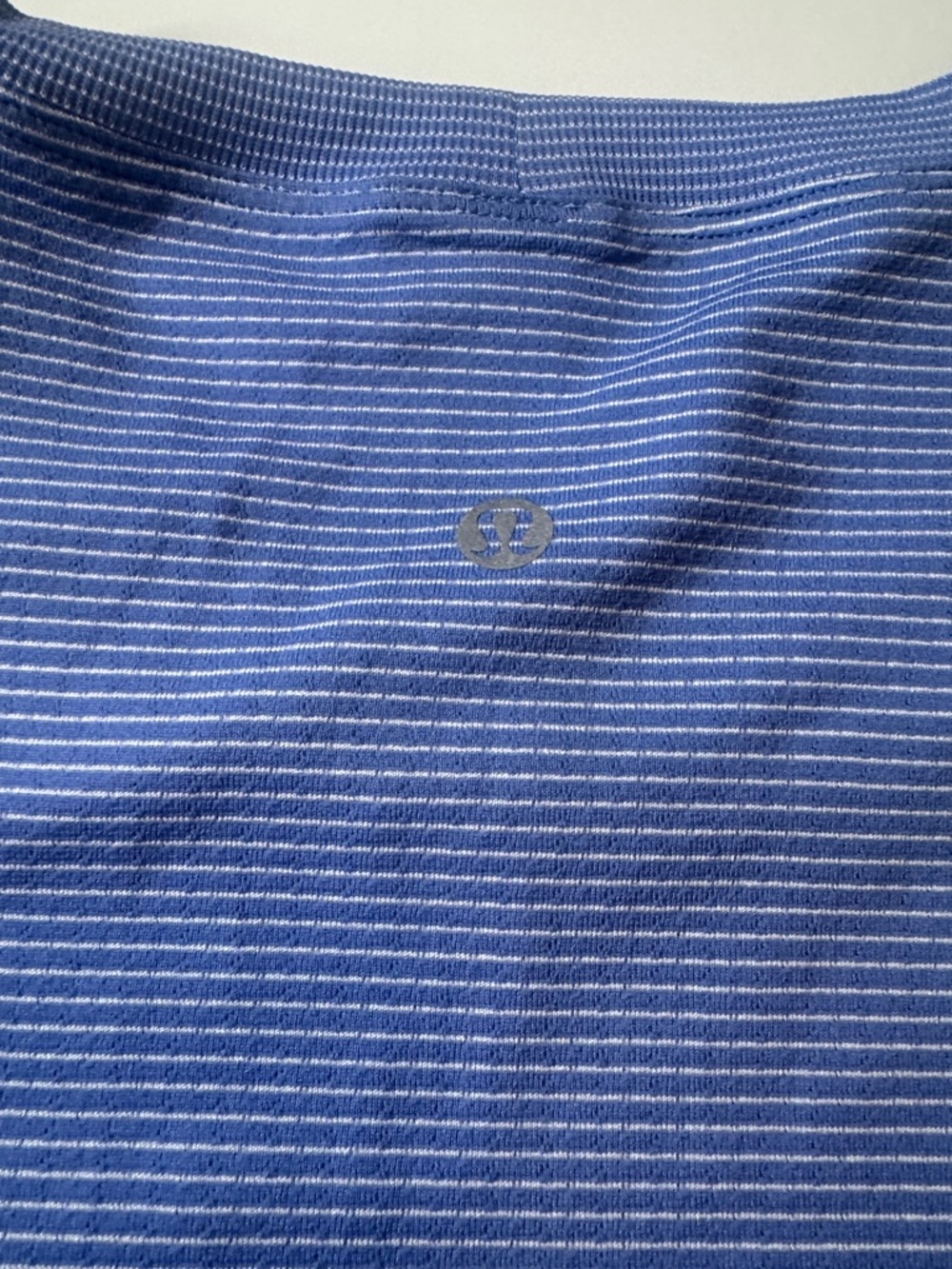 Lululemon NWT Swiftly Relaxed Long Sleeve SZ: 10 Color: Tempo Stripe Blu/Polo - Picture 6 of 9